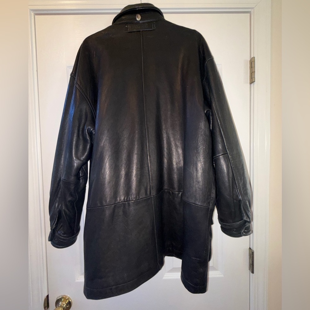 Vintage Nautica Black Leather Jacket - Picture 6 of 11